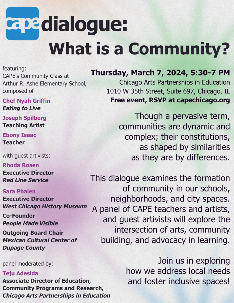 CAPE Dialogue: What is a Community?